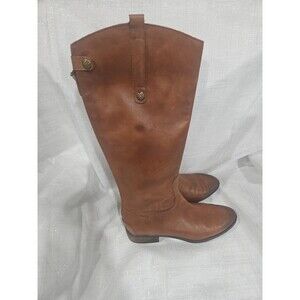 Sam Edelman Brown Leather Riding Boot PENNY 2 Boots Women's 10.5